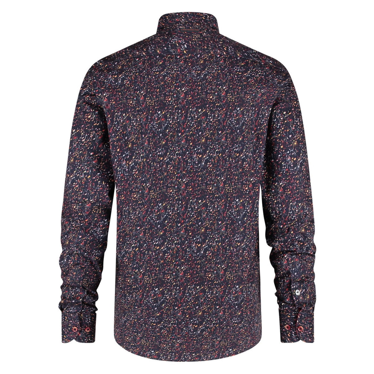 A FISH NAMED FRED Music Notes Shirt in Navy