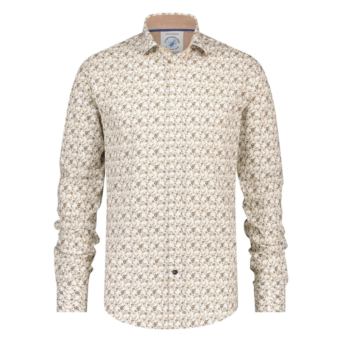 A FISH NAMED FRED Reels Shirt in Off White