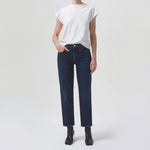 Kye Mid Rise Straight Leg Jeans in Song