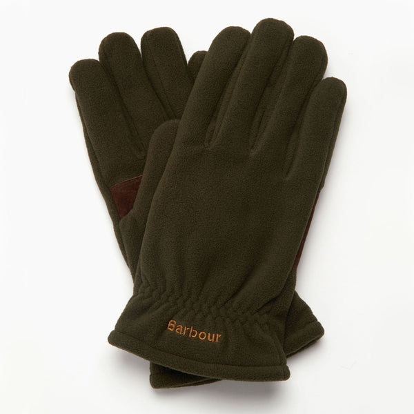 BARBOUR Coalford Fleece Gloves in Olive
