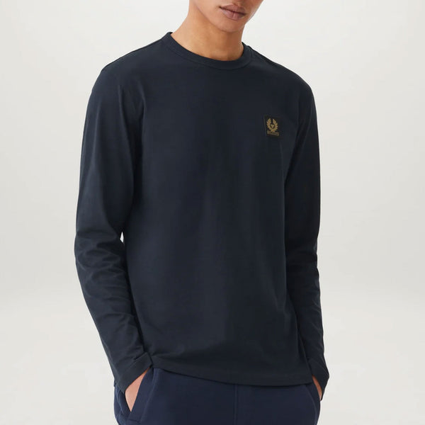 BELSTAFF Long Sleeved T Shirt in Dark Ink