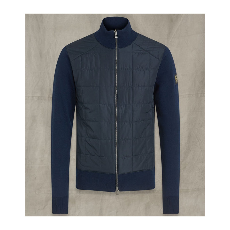 New Kelby Zip Cardigan - Washed navy