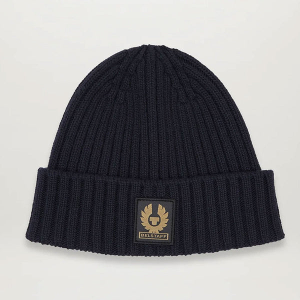 BELSTAFF Watch Beanie Hat in Dark Navy