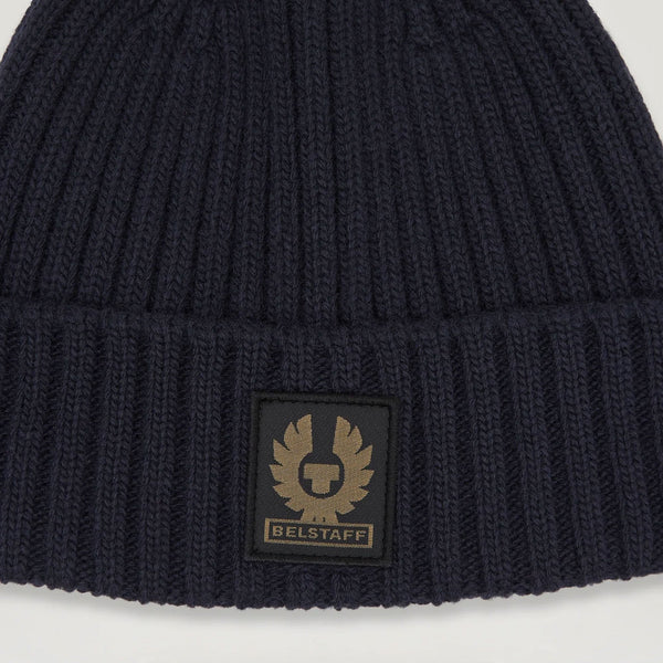 BELSTAFF Watch Beanie Hat in Dark Navy