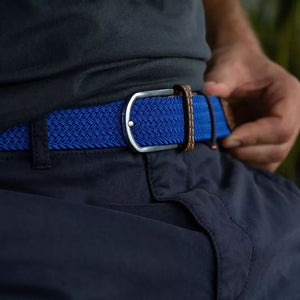 Elastic Woven Belt - Electric blue