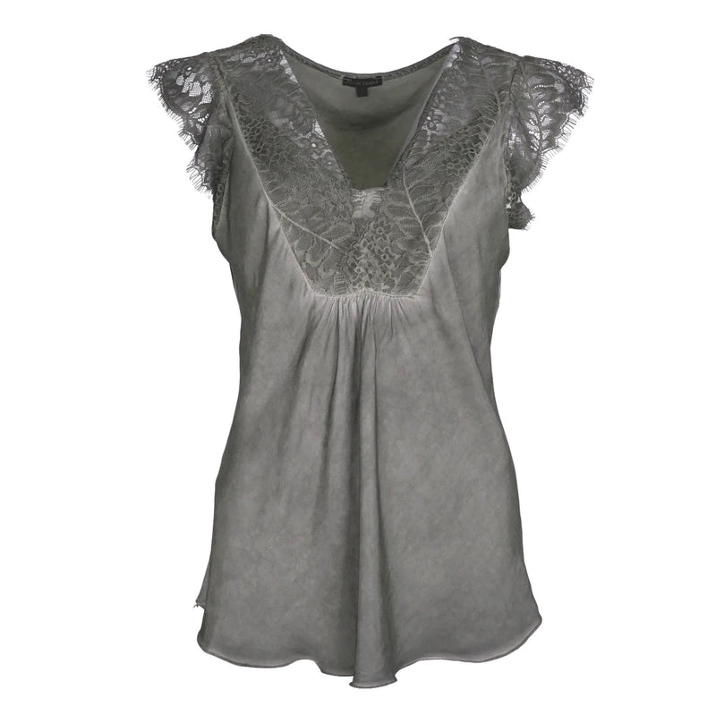Billy Lace Top - Grey