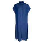 Obi Tencel Shirt Dress - Blue