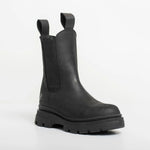 Leather Chelsea Boots in New Black