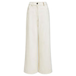 CEFINN Hayden Cotton Wide Leg Trousers in Ecru