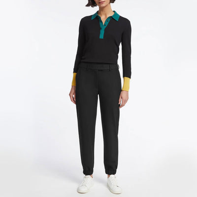 CEFINN Jason Stretch Wool Joggers in Black