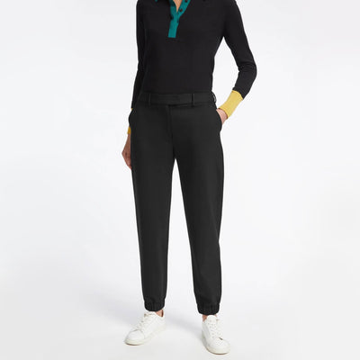 CEFINN Jason Stretch Wool Joggers in Black