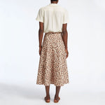 CEFINN Sierra Cotton Skirt in Leopard Print