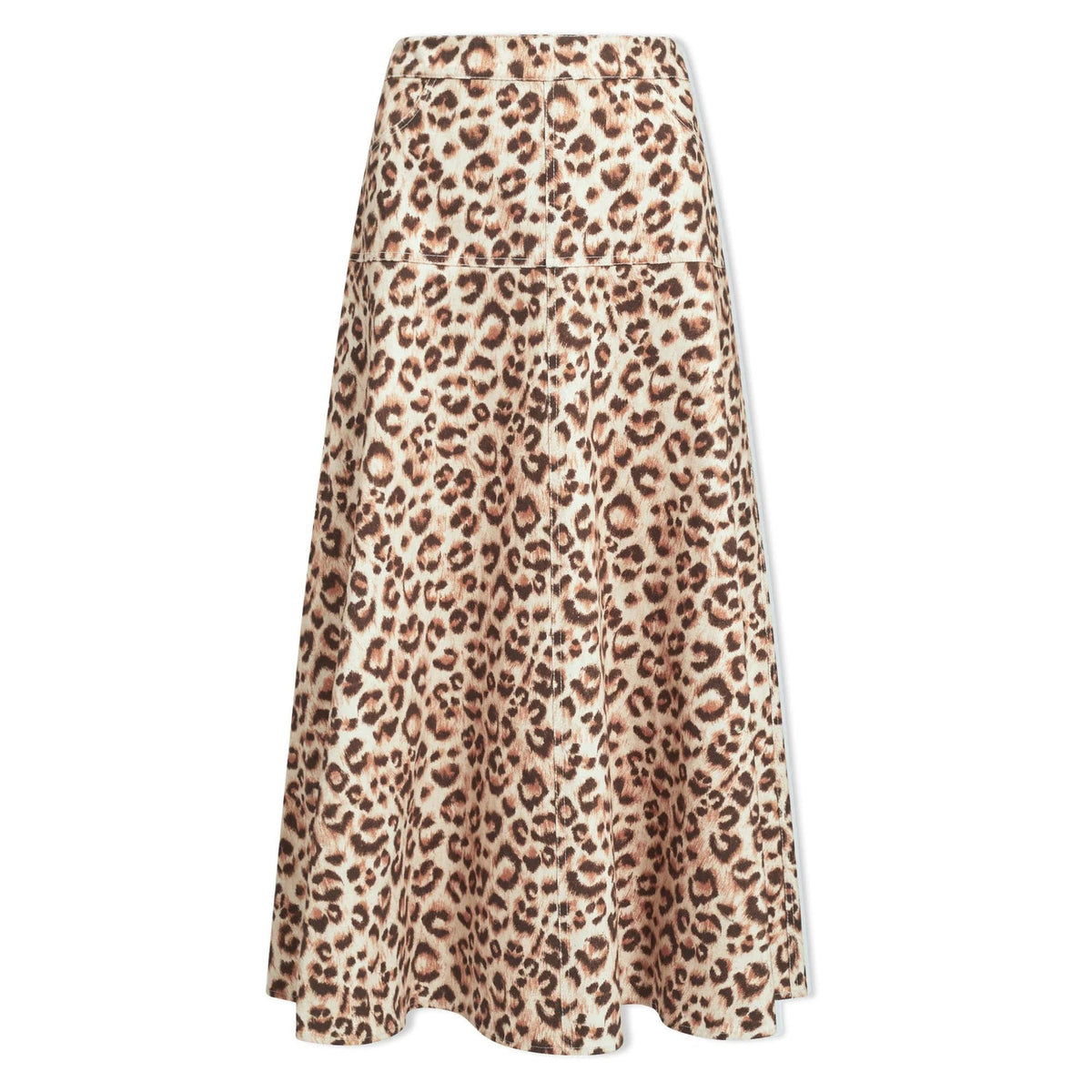 CEFINN Sierra Cotton Skirt in Leopard Print