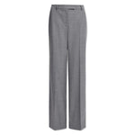 CEFINN Terence Wide Leg Wool Trousers in Mid Grey