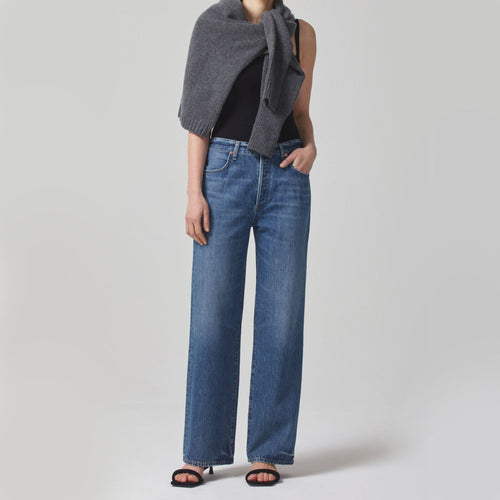 CITIZENS OF HUMANITY Annina 33 High Rise Wide Leg Jeans in Starsign