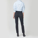 Charlotte High Rise Straight Leg Jeans in Black Ink