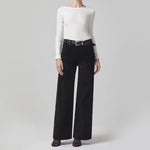 CITIZENS OF HUMANITY Paloma Baggy Velvet Jeans in Black