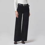 CITIZENS OF HUMANITY Paloma Baggy Velvet Jeans in Black