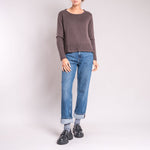 COLLEN & CLARE Begonia Cashmere Jumper in Bitter Chocolate