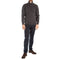 COLLEN & CLARE Miles Half Zip Merino Knit in Graphite Marl
