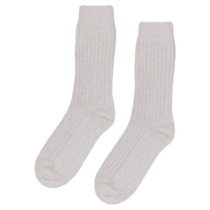 Merino Wool Blend Socks in Heather Grey