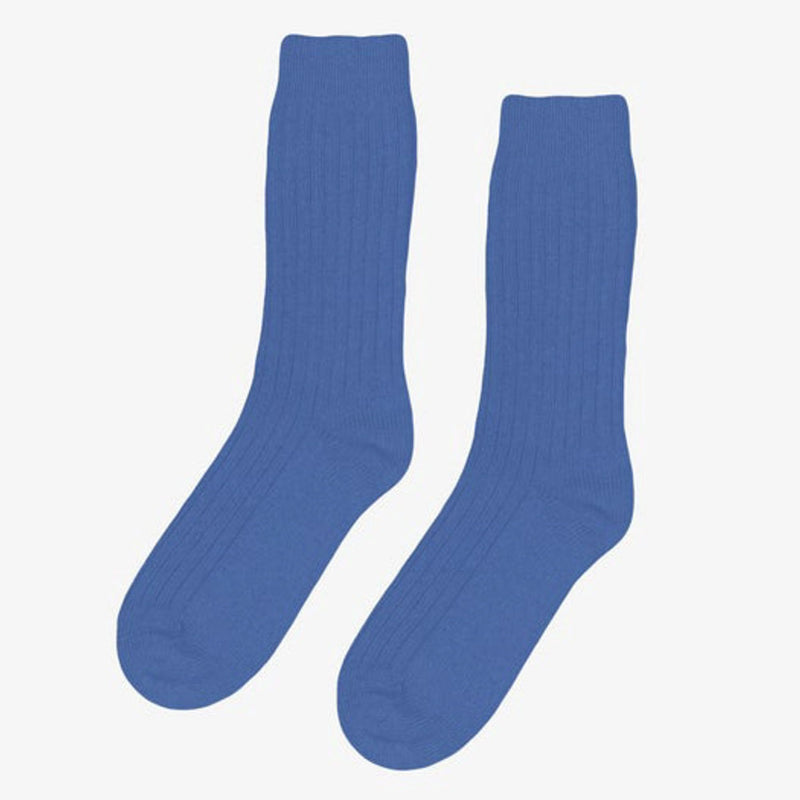 Merino Wool Blend Socks in Pacific Blue