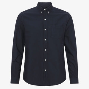 Organic Button Down Shirt - Navy blue