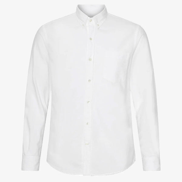 COLORFUL STANDARD Organic Button Down Shirt in Optical White