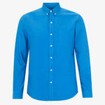 COLORFUL STANDARD Organic Button Down Shirt in Pacific Blue