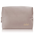 Deluxe Vegan Make Up Bag in Taupe