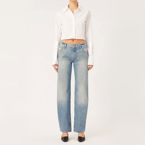 DL1961 Illia Barrel Leg Jeans in Aged Mid