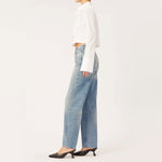 DL1961 Illia Barrel Leg Jeans in Aged Mid