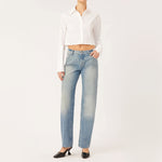 DL1961 Illia Barrel Leg Jeans in Aged Mid