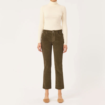 DL1961 Mara Corduroy Trousers in Dryad