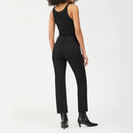 DL1961 Patti High Rise Straight Leg Jeans in Raven