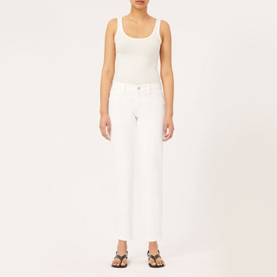 DL1961 Riley Boyfriend Jeans in White
