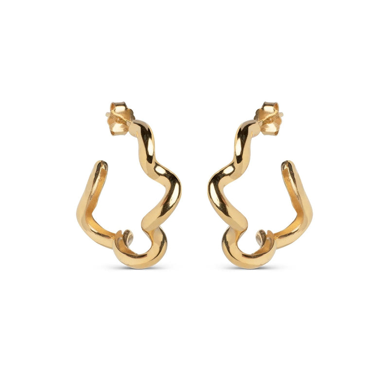 Curly Hoops - Gold