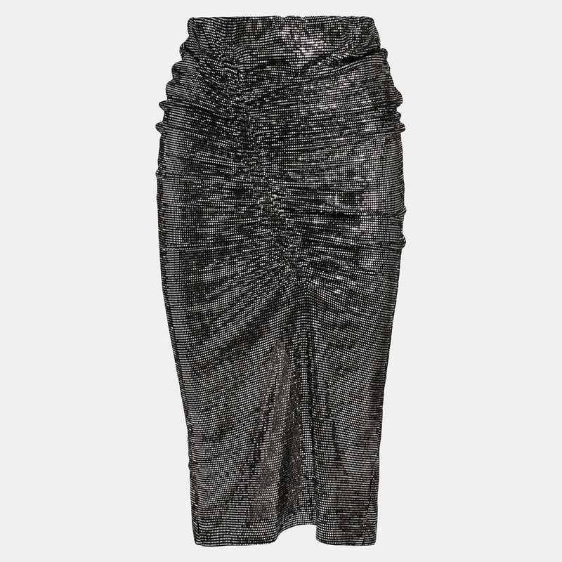 Esparkling Glitter Skirt in Black/Silver