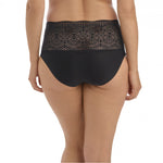 Lace Ease Invisible Full Brief in Black