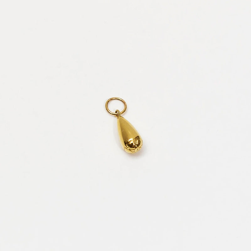Freyr Droplet Charm in Gold