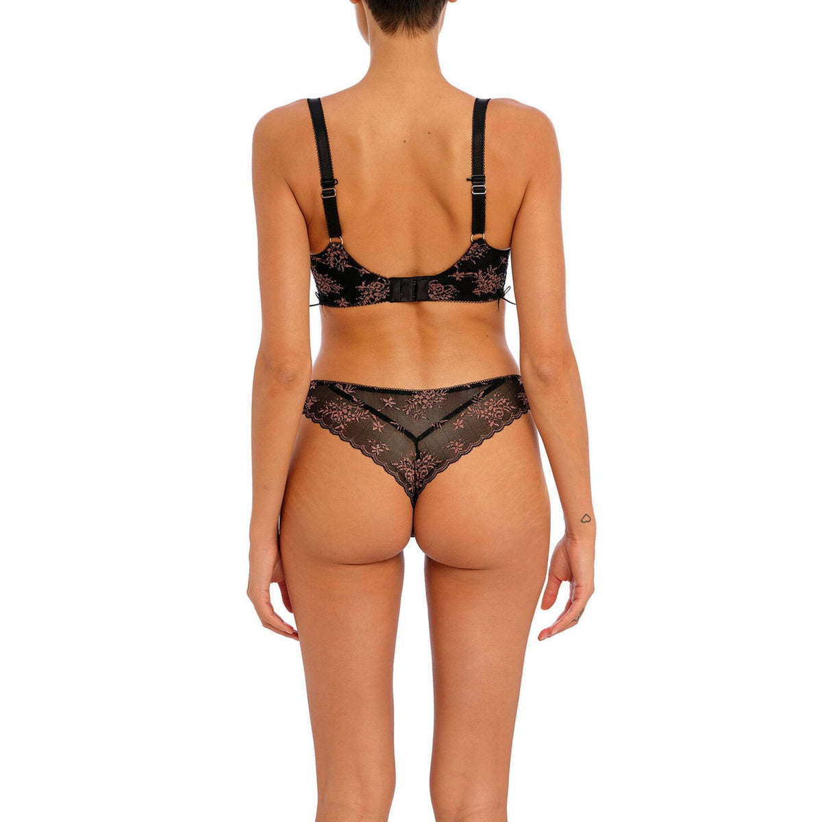 FREYA Offbeat Decadence UW Side Support Bra in Black