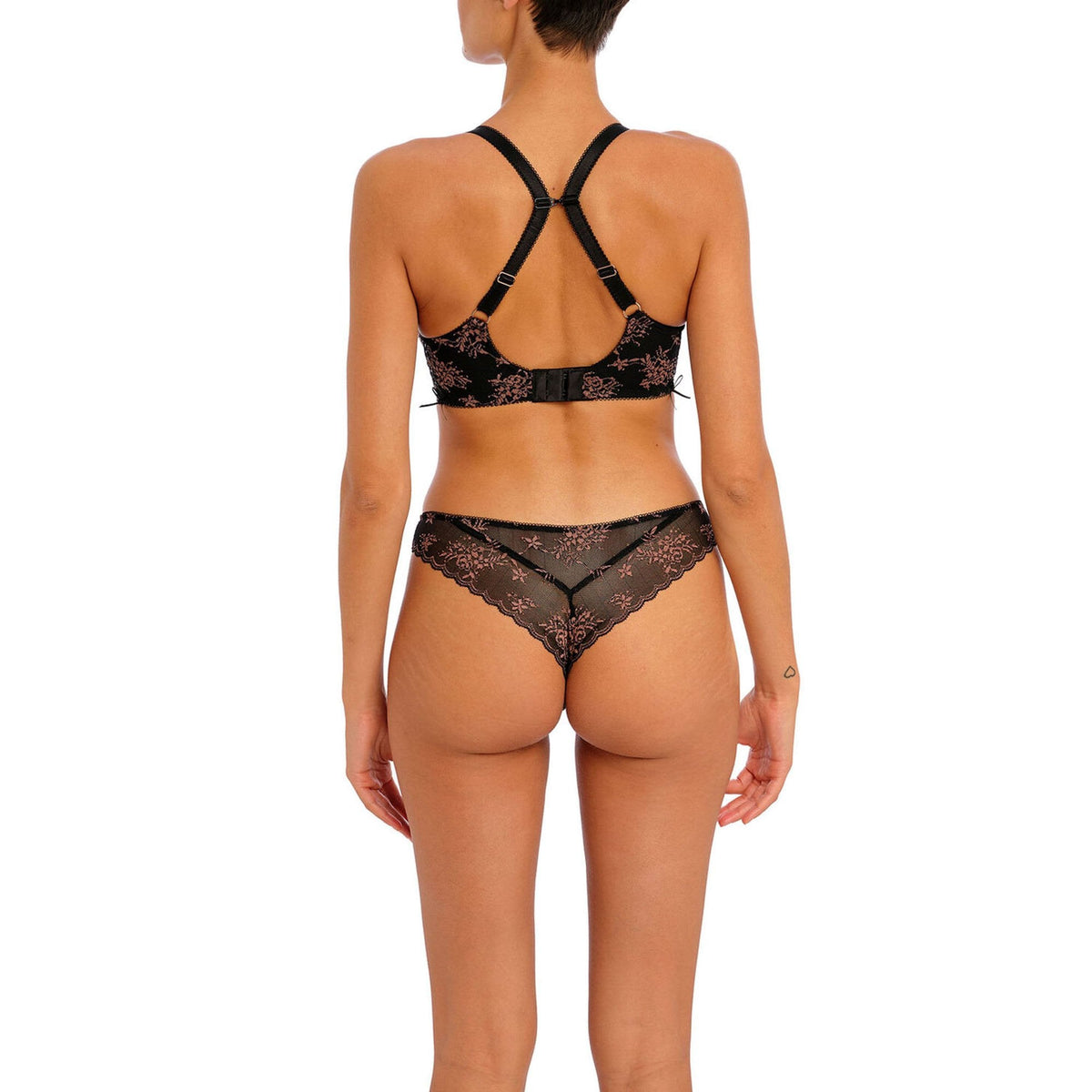 FREYA Offbeat Decadence UW Side Support Bra in Black