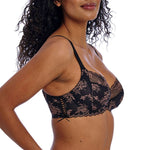 FREYA Offbeat Decadence UW Side Support Bra in Black