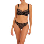 FREYA Offbeat Decadence UW Side Support Bra in Black
