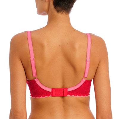 FREYA Offbeat UW Padded Half Cup Bra in Chilli Red