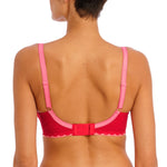 Offbeat UW Padded Half Cup Bra in Chilli Red