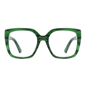 Deirdre Reading Glasses in Green Marble