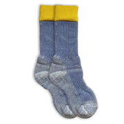 IVY ELLIS Mens Bannoch Munro Boot Socks in Blue/Yellow