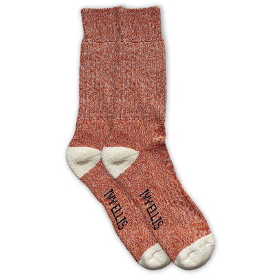 IVY ELLIS Mens JoJo Yosemite Socks in Rust