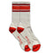 IVY ELLIS Mens Testaverde Vintage Sport Cotton Socks in Red/White
